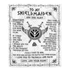 Personalized To My Shieldmaiden Blanket Viking Valhalla Scandinavian For Girlfriend Wife Birthday Gifts Christmas Anniversary Day Custom Fleece Throw Blanket | teecentury