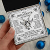 Forever Love Necklace 14K White Gold Finish | 2 | Personalized To My Shieldmaiden Gifts Necklace Viking Valhalla Scandinavian For Wife Girlfriend Custom Anniversary Birthday Jewelry Gift Box Message Card | https://teecentury.