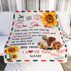 Personalized To My Sister Blanket From Sister Brother Good Friend Sunflower Love And Appreciate You Sister Birthday Graduation Christmas Customized Bed Blanket | teecentury