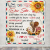 Personalized To My Sister Blanket From Sister Brother Good Friend Sunflower Love And Appreciate You Sister Birthday Graduation Christmas Customized Bed Blanket | teecentury