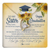Forever Love Necklace 18K Yellow Gold Finish | 1 | Personalized To My Sister On Her Graduation Day Necklace Flower I Love You I'm Proud Of You Class of 2024 Sister Jewelry Customized Gift Box Message Card | teecentury