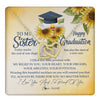 Interlocking Hearts Necklace 18K Yellow Gold Finish | 1 | Personalized To My Sister On Her Graduation Day Necklace Flower I Love You I'm Proud Of You Class of 2024 Sister Jewelry Customized Gift Box Message Card | teecentury
