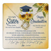 Love Knot Necklace 18K Yellow Gold Finish | 1 | Personalized To My Sister On Her Graduation Day Necklace Flower I Love You I'm Proud Of You Class of 2024 Sister Jewelry Customized Gift Box Message Card | teecentury