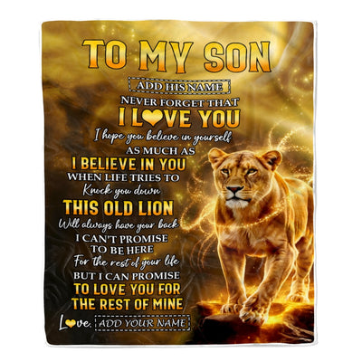 Personalized To My Son Birthday Gifts From Mom Mother Blanket I Love You Son Gifts Graduation Christmas Gift Ideas For Men Customized Fleece Throw Blanket | teecentury