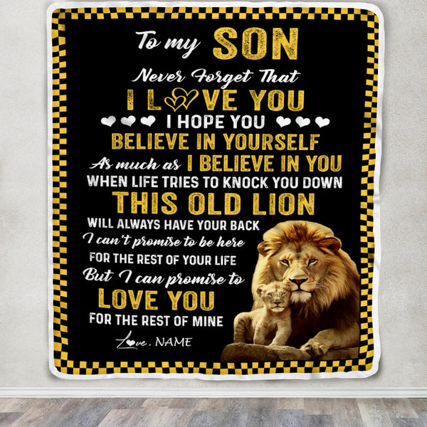 To my son blanket love dad on sale