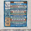 Personalized To My Son Blanket From Mom Dad Mother Wood Remember To Be Awesome Son Birthday Graduation Christmas Customized Fleece Throw Blanket | teecentury
