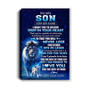 Personalized To My Son Canvas From Dad Father Believe Your Heart Son Gift Birthday Graduation Christmas Custom Wall Art Print Framed Canvas | teecentury