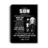 Personalized To My Son Canvas From Dad Father Whenever You Feel Overwhelmed Son Birthday Gifts Graduation Christmas Custom Wall Art Print Framed Canvas | teecentury