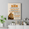 Personalized To My Son Canvas From Dad Father Whenever You Fell Overwhelmed Lion Son Birthday Gifts Graduation Christmas Custom Wall Art Print Framed Canvas | teecentury