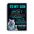 Personalized To My Son Canvas From Mom Dad Mother Never Forget I Love You White Tiger Son Birthday Gifts Graduation Christmas Custom Wall Art Print Framed Canvas | teecentury