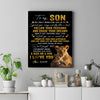 Personalized To My Son Canvas From Mom Mother Lion My Only Wish For You Son Birthday Gifts Graduation Christmas Custom Wall Art Print Framed Canvas | teecentury