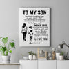 Personalized To My Son Canvas You Will Never Lose From Mom Mother Son Birthday Gifts Graduation Christmas Custom Wall Art Print Framed Canvas | teecentury