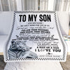 Personalized To My Son Gifts Blanket From Mom Dad Mother Father White Tiger My Only Wish For You Son Birthday Gifts Graduation Christmas Fleece Throw Blanket | teecentury