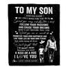 Personalized To My Son Gifts Blanket From Mom Mother My Only Wish For You Son Birthday Gifts Graduation Christmas Customized Fleece Throw Blanket | teecentury