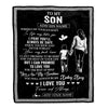 Personalized To My Son Gifts Blanket From Mom Mother Wherever Your Journey In Life Mother Daughter Birthday Gifts Christmas Customized Fleece Throw Blanket | teecentury