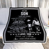 Personalized To My Son Gifts Blanket From Mom Mother Wherever Your Journey In Life Mother Daughter Birthday Gifts Christmas Customized Fleece Throw Blanket | teecentury