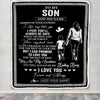 Personalized To My Son Gifts Blanket From Mom Mother Wherever Your Journey In Life Mother Daughter Birthday Gifts Christmas Customized Fleece Throw Blanket | teecentury