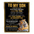 Personalized To My Son Gifts Blanket Tiger I Love You Forever From Mom Dad Son Birthday Gifts Christmas Thanksgiving Graduation Customized Fleece Blanket | teecentury