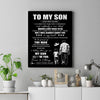 Personalized To My Son Gifts Canvas From Dad Father I Closed My Eyes For A Moment Son Birthday Graduation Christmas Custom Wall Art Print Framed Canvas | teecentury