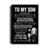 Personalized To My Son Gifts Canvas From Dad Father My Only Wish For You Son Birthday Gifts Graduation Christmas Custom Wall Art Print Framed Canvas | teecentury