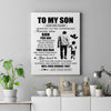 Personalized To My Son Gifts Canvas From Dad Father Whenever Man Unique Birthday Gifts For Son Graduation Christmas Custom Wall Art Print Framed Canvas | teecentury