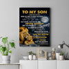 Personalized To My Son Gifts Canvas From Dad Mom Father Lion Never Give Up Son Birthday Gifts Graduation Christmas Custom Wall Art Print Framed Canvas | teecentury