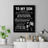 Personalized To My Son Gifts Canvas From Mom Mother My Only Wish For You Son Birthday Gifts Graduation Christmas Custom Wall Art Print Framed Canvas | teecentury