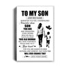 Personalized To My Son Gifts Canvas From Mom Mother Whenever Woman Unique Birthday Gifts For Son Graduation Christmas Custom Wall Art Print Framed Canvas | teecentury