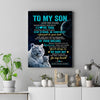 Personalized To My Son Gifts From Mom Dad Mother Canvas White Tiger Never Forget How Much I Love You Son Birthday Graduation Christmas Custom Print Framed Canvas | teecentury