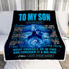 Personalized To My Son Gifts From Mom Dad Mother Father Blanket Sometimes Lion Son Birthday Gifts Graduation Christmas Customized Fleece Throw Blanket | teecentury