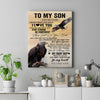 Personalized To My Son Gifts From Mom Dad Mother Father Canvas Eagle Never Forget How Much I Love You Son Birthday Graduation Christmas Custom Art Print Framed Canvas | teecentury