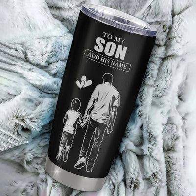 Personalized To My Son Gifts Tumbler From Dad Father I Closed My Eyes For A Moment Son Birthday Graduation Christmas Custom Stainless Steel Cup Travel Mug | teecentury