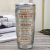 Personalized To My Son Gifts Tumbler From Mom Dad Mother Father Whenever Bear Unique Birthday Gifts For Son Graduation Christmas Custom Stainless Steel Cup Travel Mug | teecentury