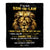Personalized To My Son In Law Blanket From Mother In Law I Didn'T Give You The Gift Of Life Lion Son In Law Birthday Christmas Customized Fleece Blanket | teecentury