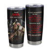 Personalized To My Son Tumbler From Dad Mom For Men Warrior Knight Templar I Am The Storm Birthday Graduation Christmas Gifts For Son Custom Mug | teecentury