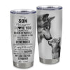 Personalized To My Son Tumbler From Mom Dad Father Mother Stainless Steel Cup Wolf My Love For You Is Forever Son Birthday Graduation Christmas Travel Mug | teecentury