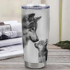 Personalized To My Son Tumbler From Mom Dad Father Mother Stainless Steel Cup Wolf My Love For You Is Forever Son Birthday Graduation Christmas Travel Mug | teecentury