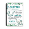 Personalized To My Son Tumbler From Mom Dad Mother Father You Will Never Lose Elephant Son Birthday Gifts Graduation Christmas Custom Wall Art Print Framed Canvas | teecentury