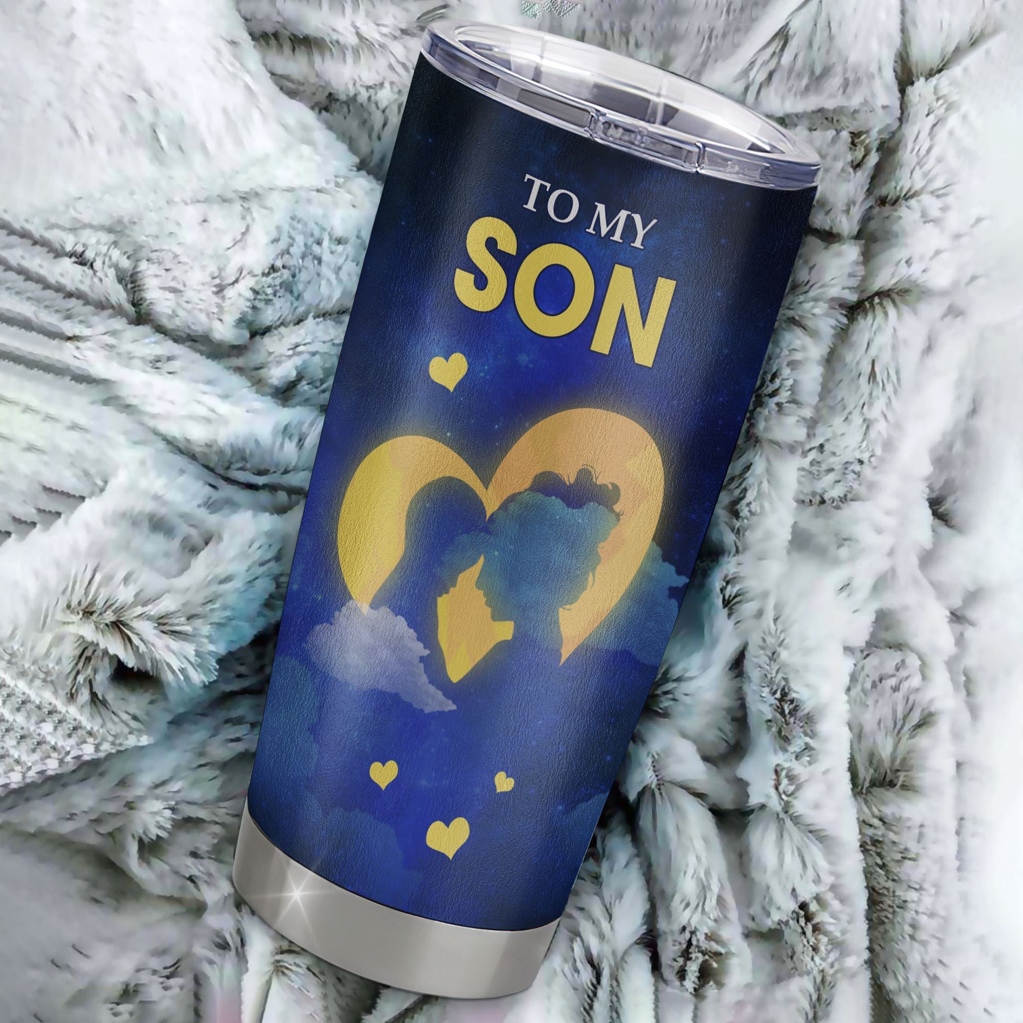 Personalized To My Son Tumbler From Mom Mother Stainless Steel Cup Wherever Your Journey Son Birthday Gifts Graduation Christmas Custom Travel Mug | teecentury