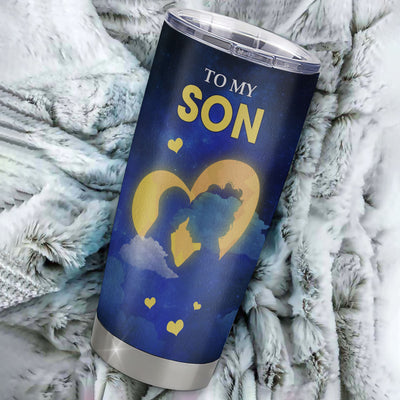 Personalized To My Son Tumbler From Mom Mother Stainless Steel Cup Wherever Your Journey Son Birthday Gifts Graduation Christmas Custom Travel Mug | teecentury