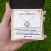 Love Knot Necklace 14K White Gold Finish | 2 | Personalized To My Son's Girlfriend Necklace I Welcome You Future Daughter In Law Birthday Special Gift Christmas Jewelry Customized Gift Box Message Card | teecentury