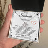 Love Knot Necklace 14K White Gold Finish | 2 | Personalized To My Soulmate Necklace Gift For Her I Love You More Than Anything Pendant Love For Women Jewelry Birthday Gifts Christmas Gift Box Message Card | https://teecentury.