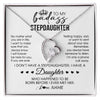 Forever Love Necklace | Personalized To My Stepdaughter Necklace From Stepfather Stepdad Be Here For You Bonus Daughter Birthday Graduation Christmas Customized Gift Box Message Card | teecentury