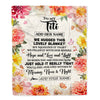 Personalized To My Titi Blanket From Niece Floral We Hugged This Lovely Titi Birthday Gifts Mothers Day Christmas Customized Fleece Throw Blanket | teecentury