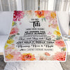 Personalized To My Titi Blanket From Niece Floral We Hugged This Lovely Titi Birthday Gifts Mothers Day Christmas Customized Fleece Throw Blanket | teecentury