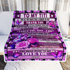 Personalized To My Titi Blanket From Niece Nephew Wood Butterfly You Mean More To Me Titi Birthday Mothers Day Christmas Customized Fleece Throw Blanket | teecentury