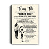 Personalized To My Titi Canvas From Nephew For All The Times That I Forgot To Thank You Titi Birthday Mothers Day Christmas Custom Wall Art Print Framed Canvas | teecentury