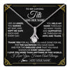 Alluring Beauty Necklace 14K White Gold Finish | 1 | Personalized To My Titi Necklace Gifts Meaningful Gift To Aunt From Niece Without You There Is No Me Mothers Day Birthday Custom Gift Box Message Card | https://teecentury.