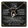 Forever Love Necklace 18K Yellow Gold Finish | 1 | Personalized To My Titi Necklace Gifts Meaningful Gift To Aunt From Niece Without You There Is No Me Mothers Day Birthday Custom Gift Box Message Card | https://teecentury.