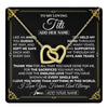 Interlocking Hearts Necklace 18K Yellow Gold Finish | 1 | Personalized To My Titi Necklace Gifts Meaningful Gift To Aunt From Niece Without You There Is No Me Mothers Day Birthday Custom Gift Box Message Card | https://teecentury.